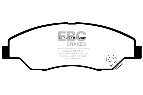 EBC Ultimax Brake Pads - Front for Kia Sportage