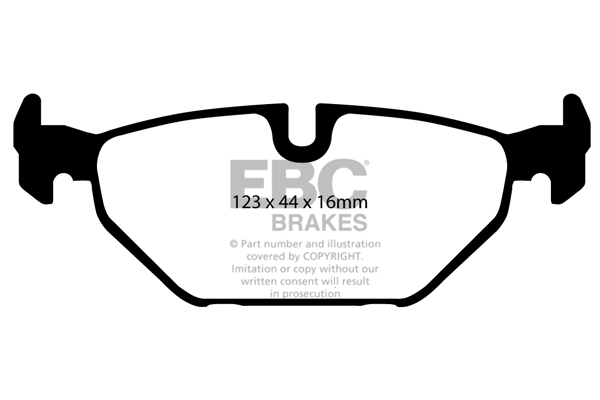 EBC Ultimax Brake Pads - Rear for Saab 9-5