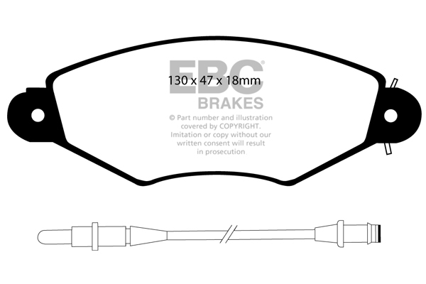 EBC Ultimax Brake Pads - Front for Renault Kangoo