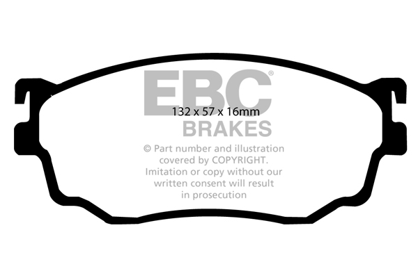 EBC Ultimax Brake Pads - Front for Mazda Premacy