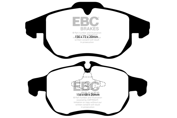 EBC Ultimax Brake Pads - Front for Saab 9-3