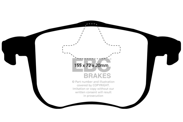 EBC Ultimax Brake Pads - Front for Saab 9-3