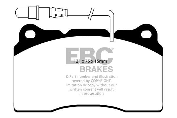 EBC Ultimax Brake Pads - Front for Peugeot 807