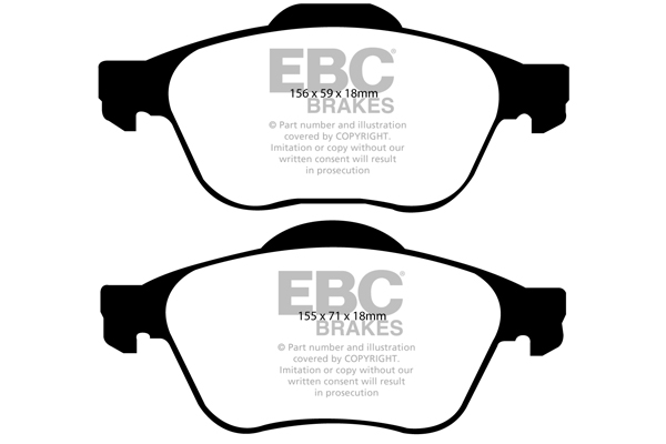 EBC Ultimax Brake Pads - Front for Toyota Avensis