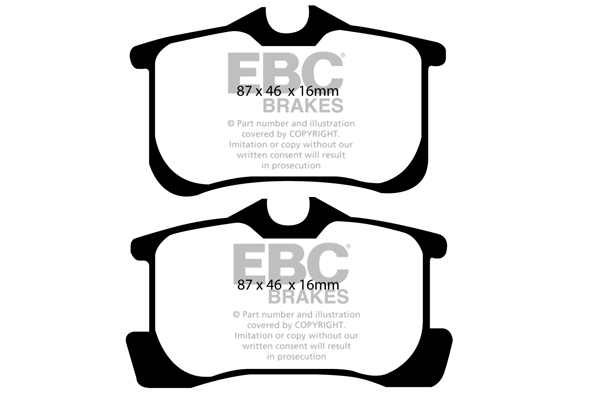 EBC Ultimax Brake Pads - Rear for Toyota Corolla
