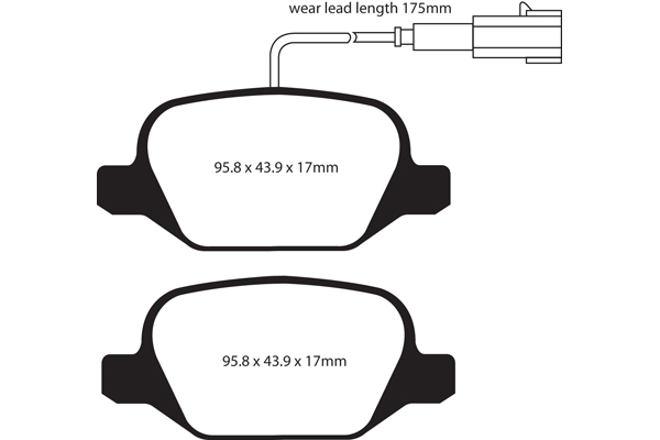 EBC Ultimax Brake Pads - Rear for Alfa Romeo Mito