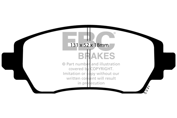 EBC Ultimax Brake Pads - Front for Toyota Corolla
