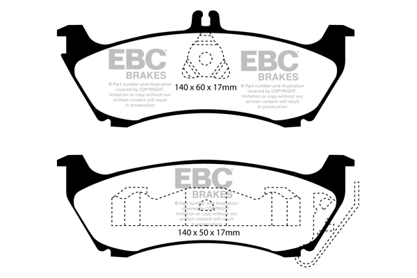 EBC Ultimax Brake Pads - Rear for Mercedes M-Class