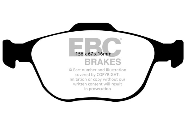 EBC Ultimax Brake Pads - Front for Ford Transit