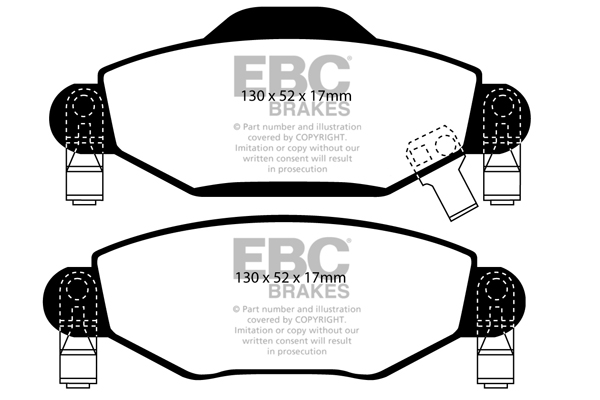 EBC Ultimax Brake Pads - Front for Toyota Yaris