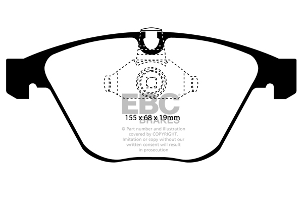 EBC Ultimax Brake Pads - Front for BMW 6 Series  (E63/E64)