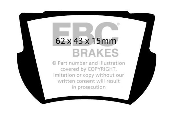 EBC Ultimax Brake Pads - Rear for Lotus Elan