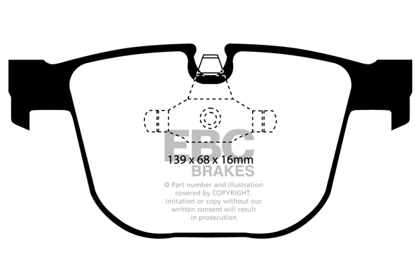 EBC Ultimax Brake Pads - Rear for BMW 5 Series (E60/E61)