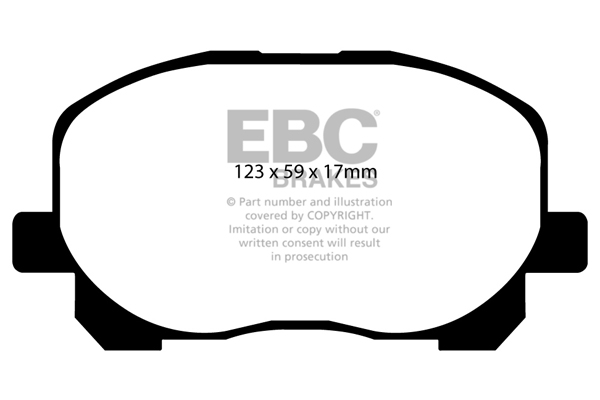 EBC Ultimax Brake Pads - Front for Toyota Avensis Verso