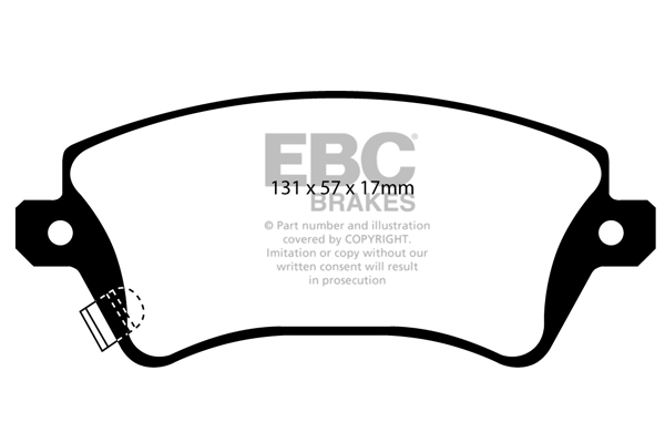 EBC Ultimax Brake Pads - Front for Toyota Corolla