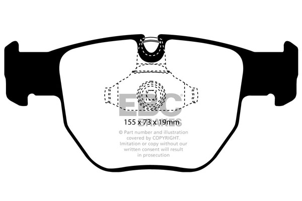 EBC Ultimax Brake Pads - Front for Land Rover Range Rover
