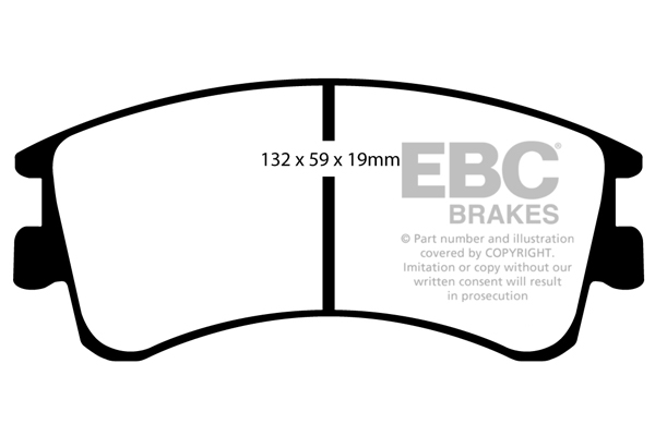EBC Ultimax Brake Pads - Front for Mazda 6