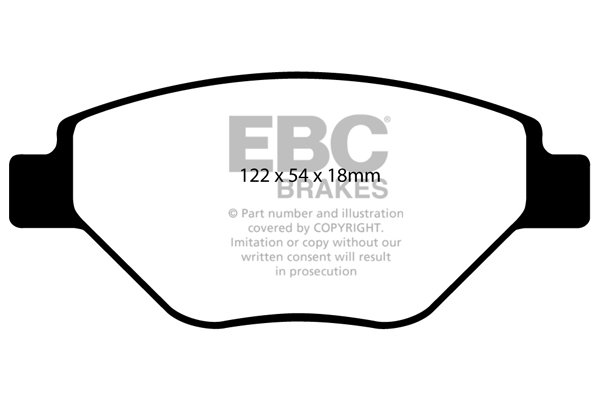 EBC Ultimax Brake Pads - Front for Renault Megane II