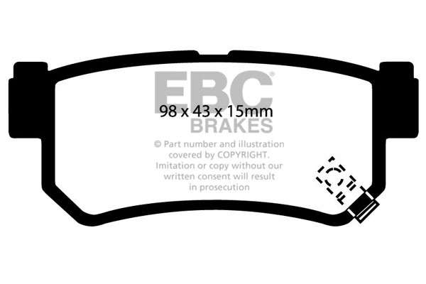 EBC Ultimax Brake Pads - Rear for SsangYong Rexton