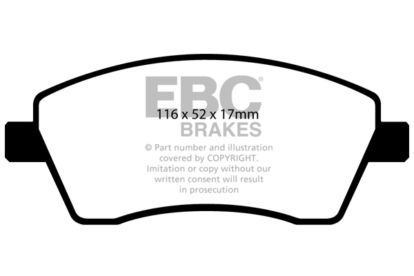 EBC Ultimax Brake Pads - Front for Dacia Duster