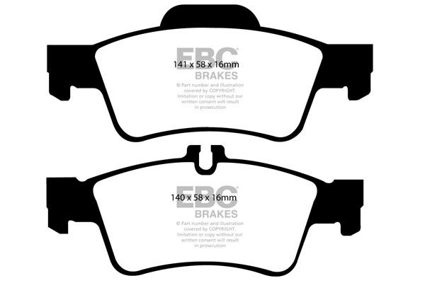 EBC Ultimax Brake Pads - Rear for Mercedes SL-Class