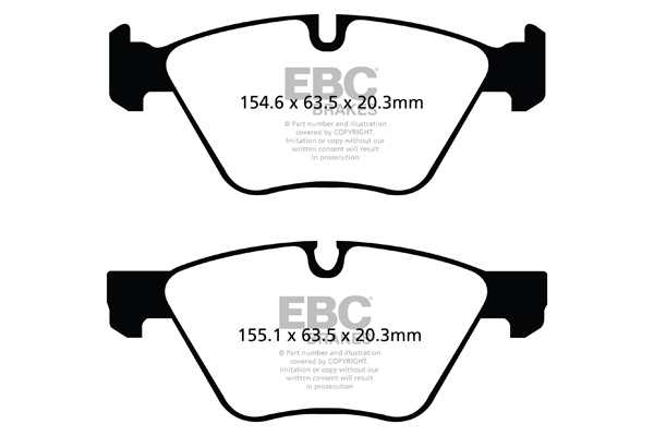 EBC Ultimax Brake Pads - Front for BMW 5 Series (E60/E61)