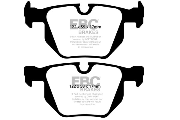 EBC Ultimax Brake Pads - Rear for BMW 5 Series (E60/E61)