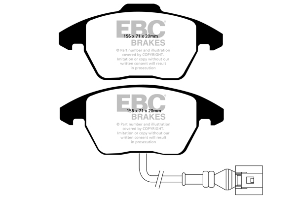 EBC Ultimax Brake Pads - Front for VW Golf Mk 6 (5K)