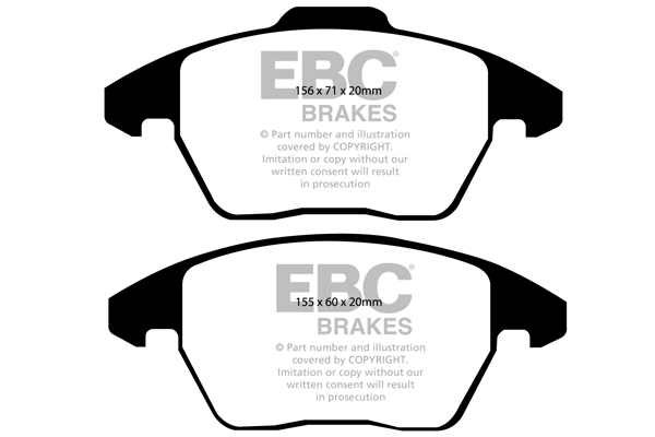 EBC Ultimax Brake Pads - Front for Citroen C4
