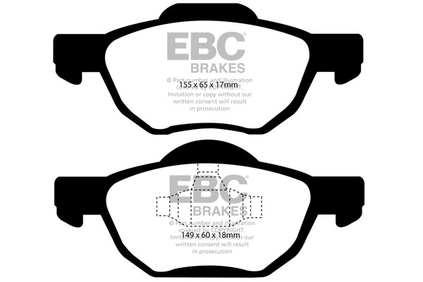 EBC Ultimax Brake Pads - Front for Honda Accord