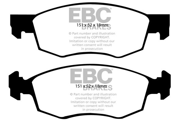 EBC Ultimax Brake Pads - Front for Fiat Doblo