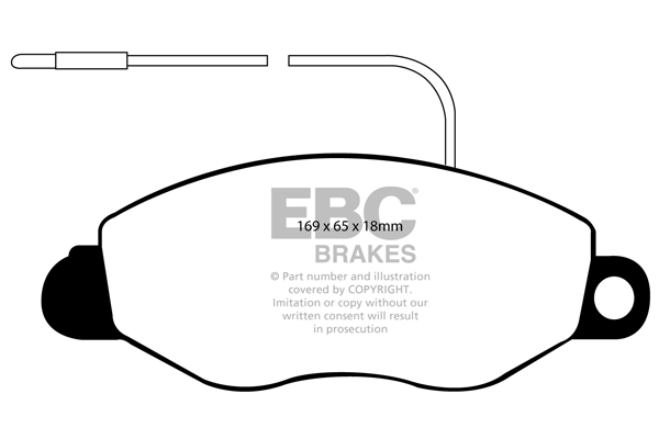 EBC Ultimax Brake Pads - Front for Nissan Cabstar