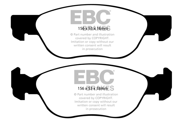 EBC Ultimax Brake Pads - Front for Fiat Punto