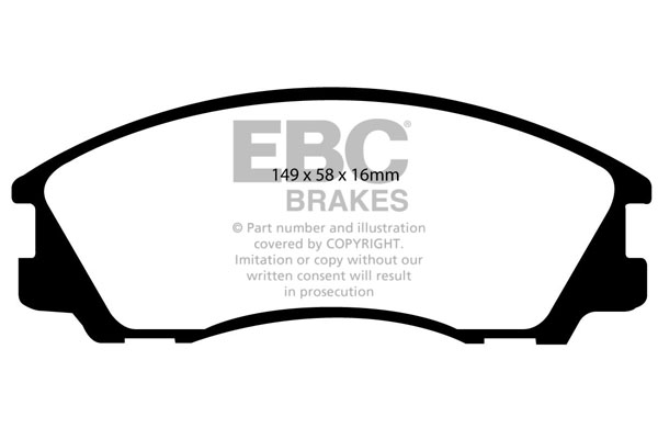 EBC Ultimax Brake Pads - Front for Hyundai Terracan