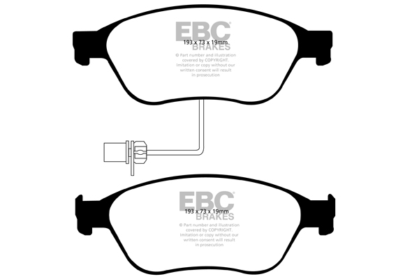 EBC Ultimax Brake Pads - Front for Audi A8 (4E)