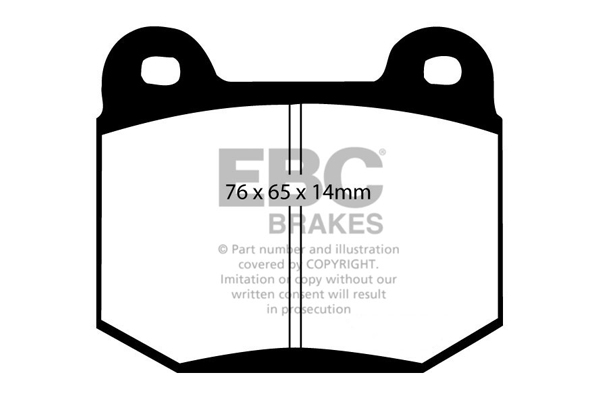 EBC Ultimax Brake Pads - Rear for Subaru Impreza Mk 2