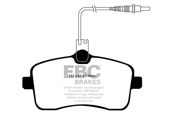 EBC Ultimax Brake Pads - Front for Peugeot 407