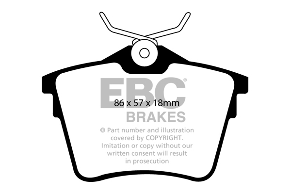 EBC Ultimax Brake Pads - Rear for Peugeot 607