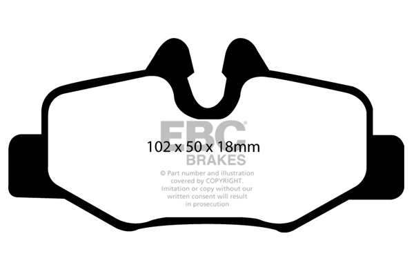 EBC Ultimax Brake Pads - Rear for Mercedes Vito