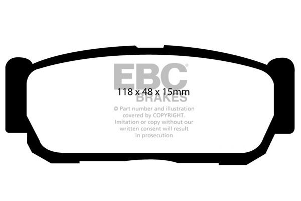 EBC Ultimax Brake Pads - Rear for SsangYong Rodius