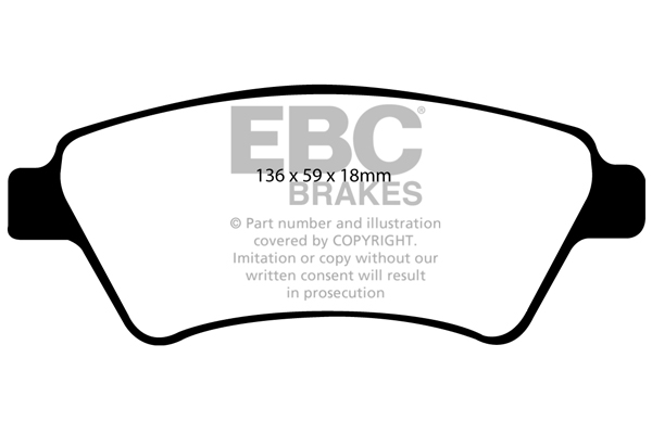 EBC Ultimax Brake Pads - Front for Renault Kangoo