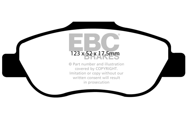 EBC Ultimax Brake Pads - Front for Fiat Panda