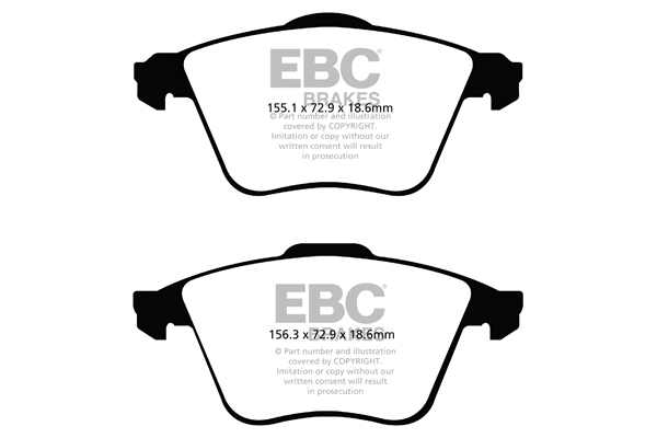 EBC Ultimax Brake Pads - Front for Mazda 3