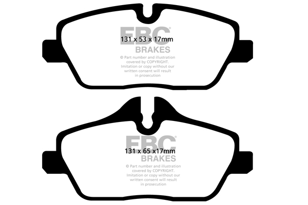 EBC Ultimax Brake Pads - Front for BMW 1 Series (E81/E82/E87/E88)