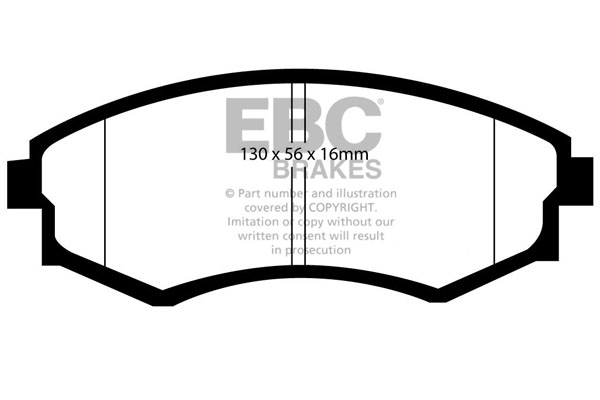EBC Ultimax Brake Pads - Front for SsangYong Rexton