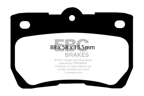 EBC Ultimax Brake Pads - Rear for Lexus GS
