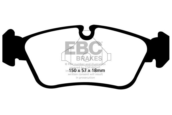 EBC Ultimax Brake Pads - Front for BMW 3 Series (E90/E91/E92/E93)