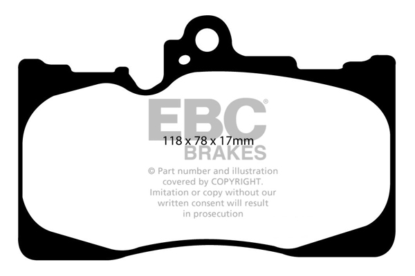 EBC Ultimax Brake Pads - Front for Lexus GS