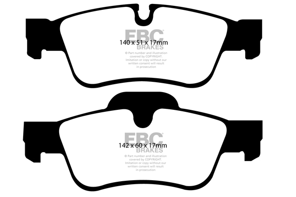 EBC Ultimax Brake Pads - Rear for Mercedes GL-Class