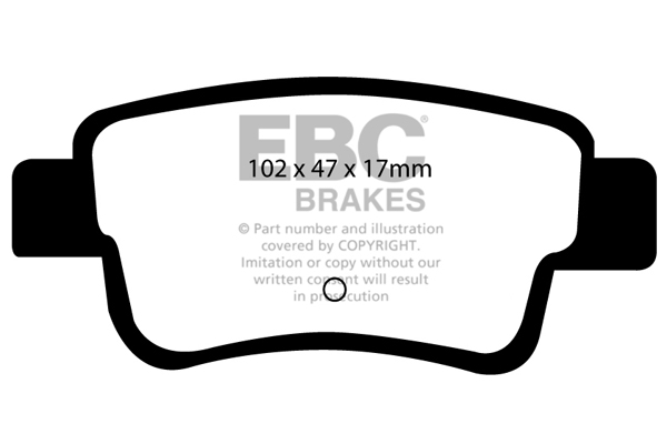 EBC Ultimax Brake Pads - Rear for Vauxhall Corsa Mk 3 (D)